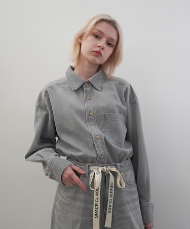 10ozムラ糸デニムシャツ