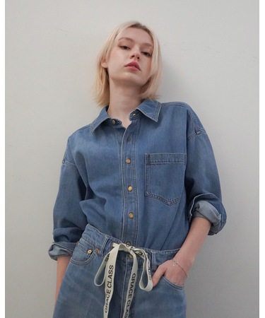 10ozムラ糸デニムシャツ