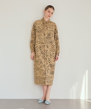 ハーフドットミリタリーワンピース