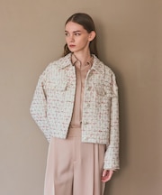 ツイードクロップドジャケット