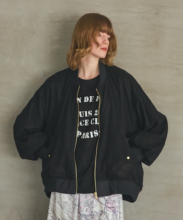 メッシュレイヤードブルゾン