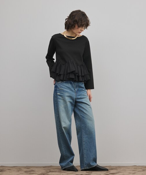 タフタフリルカットトップ