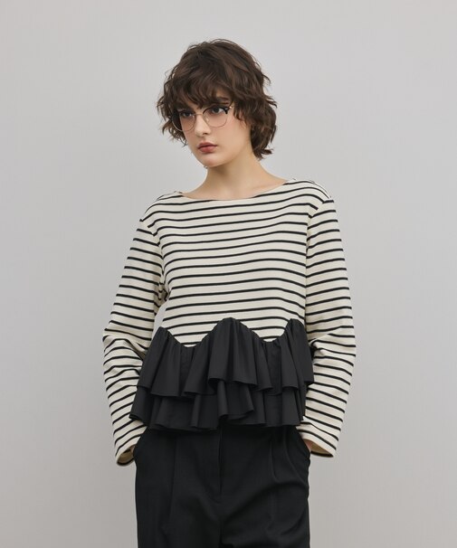 タフタフリルカットトップ