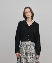 セーラーカラーニットトップ