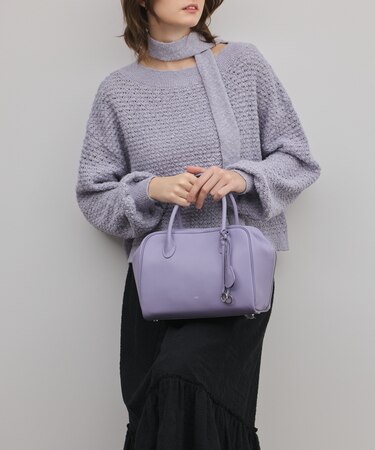 メッシュオーバーニットトップ