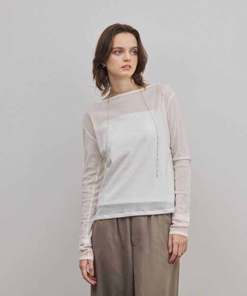 シアーレイヤードカットトップ