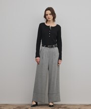 ロールアップギンガムパンツ