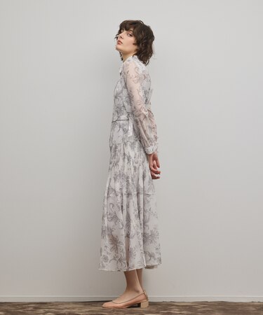 【オンラインストア・梅田阪急店限定】フラワープリントプリーツワンピース