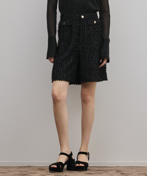 カットジャガードハーフパンツ