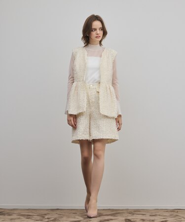 カットジャガードハーフパンツ