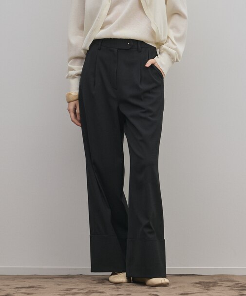 ロールアップワイドパンツ