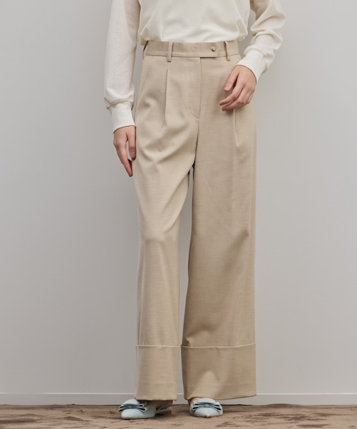 ロールアップワイドパンツ