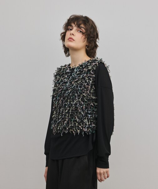 フリンジチュールベスト