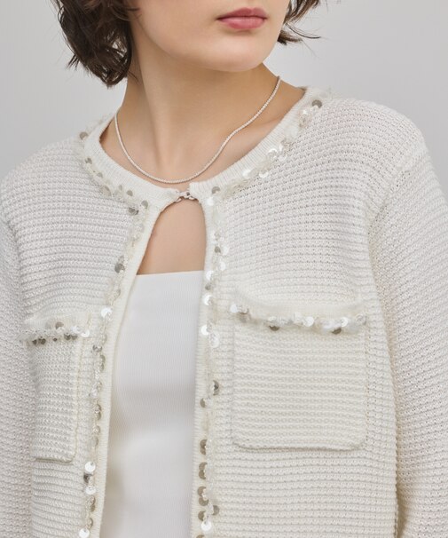 ブレードツイードニットジャケット