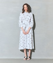 ヒールプリントシャツドレス