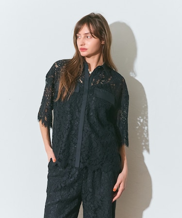 レースコンビシャツ