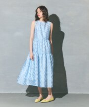 キカドットジャガードドレス