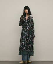 ドロストティアードフレアワンピース