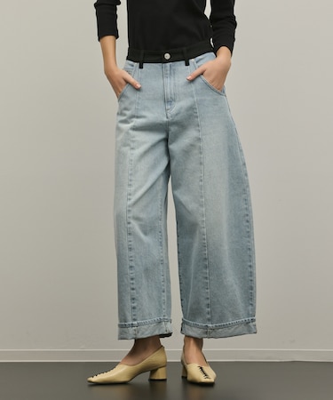 クロップトバレルパンツ