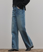 ワイドストレートデニムパンツ