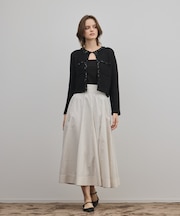 ラメドットタフタジャガードスカート