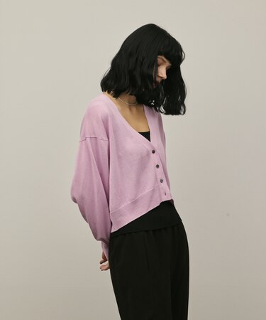 スリーブスリットニットカーディガン