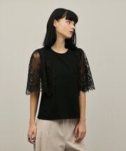レースフレアカットトップ