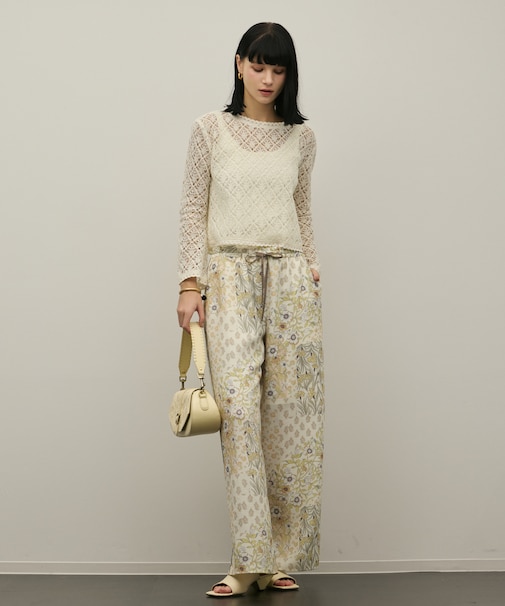 プリントイージーパンツ