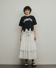 レースヘムロゴTシャツ