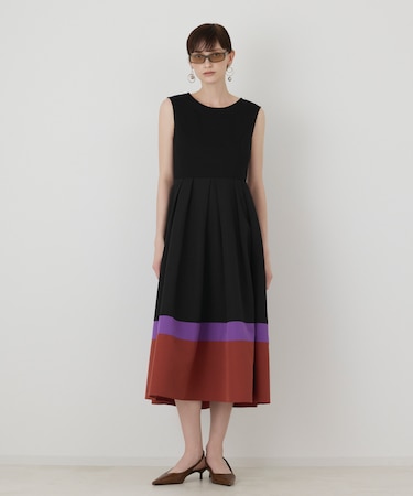 カットソーコンビワンピース