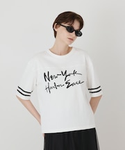 カレッジロゴプリントTシャツ