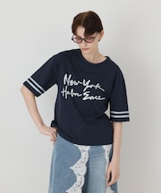 カレッジロゴプリントTシャツ