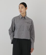 ストライプショートシャツ
