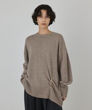 イレヘムブローチニットトップ