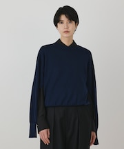 ウールスリットニットトップ