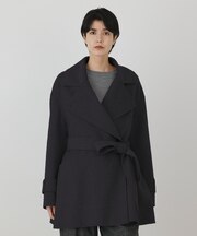 カシミヤ混リバーコート