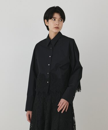 レースヘムシャツ
