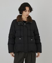 ファー衿ダウンコート