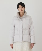 ファー衿ダウンコート