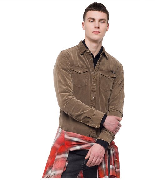 ガーメントダイ コーデュロイシャツ｜リプレイの通販｜&mall（アンド