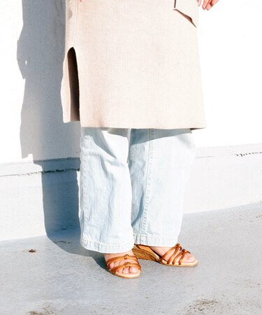 【gaimo/ガイモ】サテンノットサンダル[Esmeralda/エスメラルダ 靴]