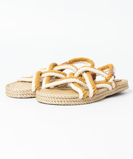 【BONTRE/ボントレ】クロス編みサンダル