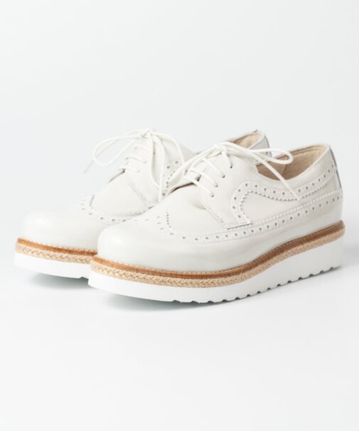 【BONTRE/ボントレ】ジュート厚底レースアップシューズ