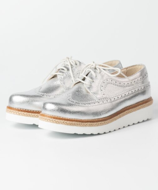 【BONTRE/ボントレ】ジュート厚底レースアップシューズ