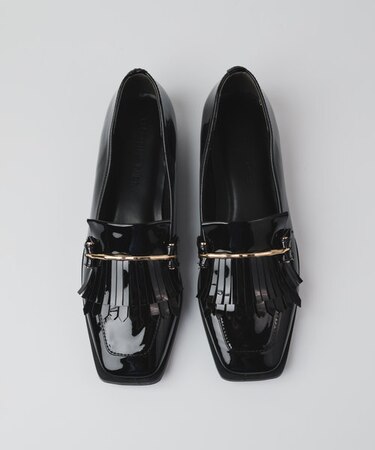 【PRECIEUX JOUET/プレシュウジュエ】キルトビットエナメルローファー