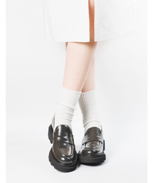 【LucaGrossi/ルカグロッシ】 厚底ローファー/G815M-UA LucaGrossi/ルカグロッシ】厚底コインローファー/G815M-UA