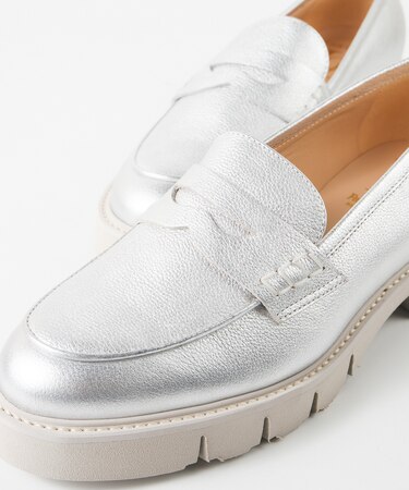 【LucaGrossi/ルカグロッシ】厚底メタリックローファー/H124M-USO