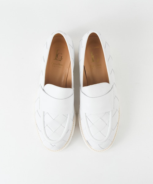 未使用ルカグロッシ　ホワイトレザーローファー　36.5/23.5cm 未使用ルカグロッシ ホワイトレザーローファー 36.5/23.5cm ほぼ未使用