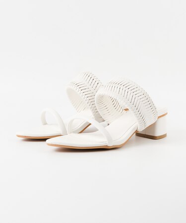 【MIONOTIS/ミオノティス】ワイドメッシュベルトミュール/776B