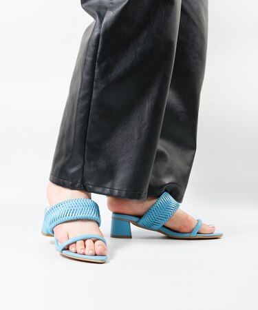 【MIONOTIS/ミオノティス】ワイドメッシュベルトミュール/776B